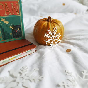 Kit Orion de flocons en papier blanc PliPapierCiseaux - idée décoration d'hiver