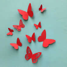 Charger l'image dans la galerie, Kit de papillons Siméon en papier rouge PliPapierCiseaux - idée décoration