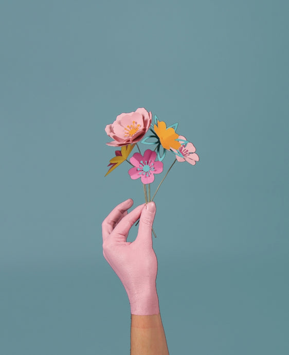 Mini-Carole - Kit petit bouquet fleurs en papier