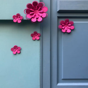 Kit de fleurs Rebecca en papier rose PliPapierCiseaux - idée décoration