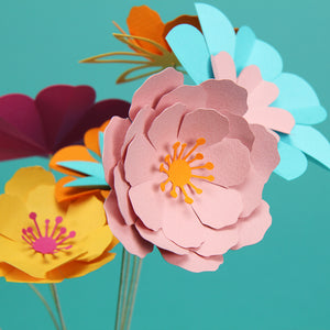 Carole - kit de bouquet de fleurs en papier