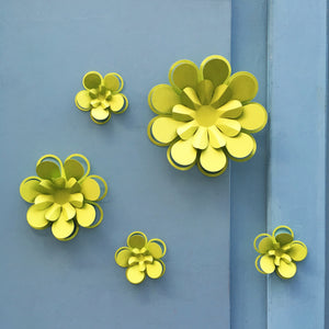 Kit de fleurs Rebecca en papier vert PliPapierCiseaux - idée décoration