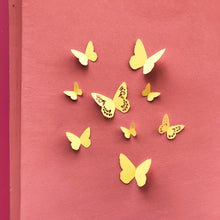Charger l&#39;image dans la galerie, Kit de papillons Siméon en papier jaune PliPapierCiseaux - idée décoration